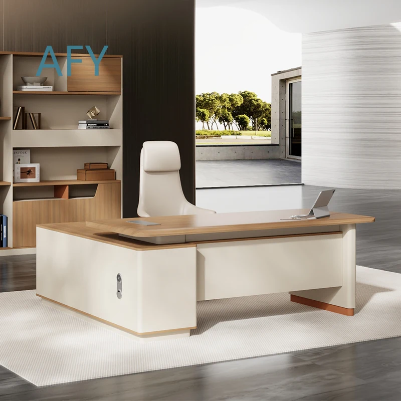 Modern Executive Office Desk for Boss CEO Luxury Workstation for Office Furniture Workspace Ergonomic Standing Desk Home