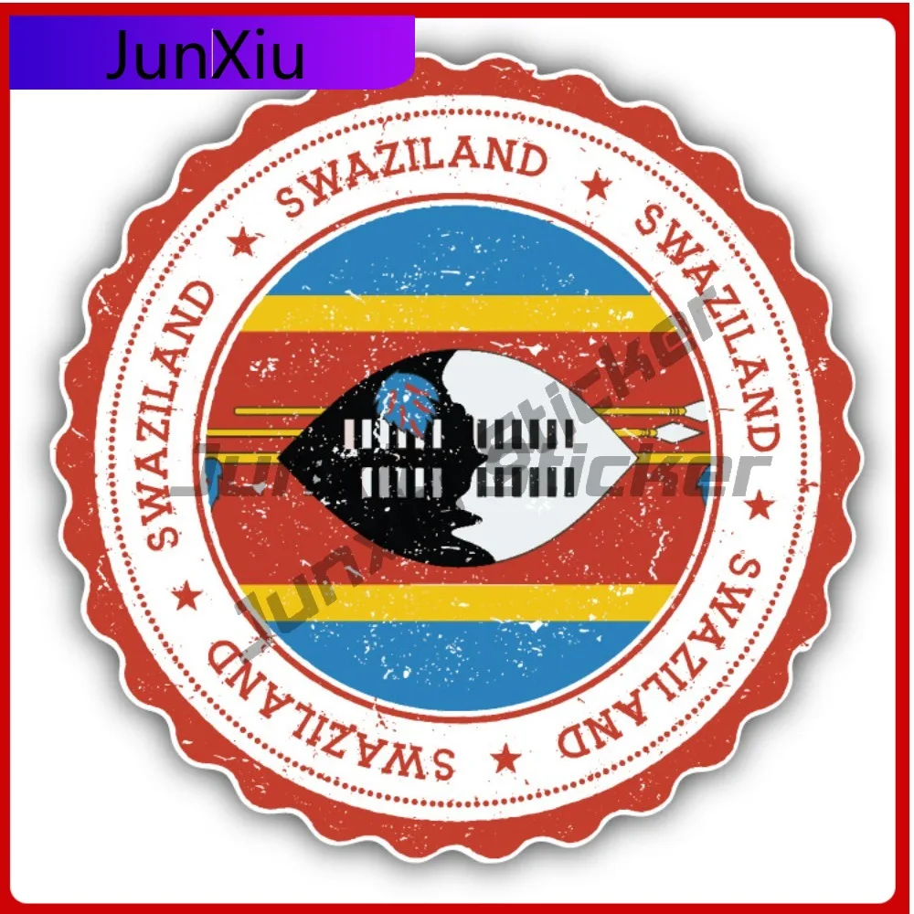 

Swaziland Flag Creative Sticker Stamp Car Decal Bumper Stickers Funny Style Wall Use For Laptop Surfac Automotive Decor Water