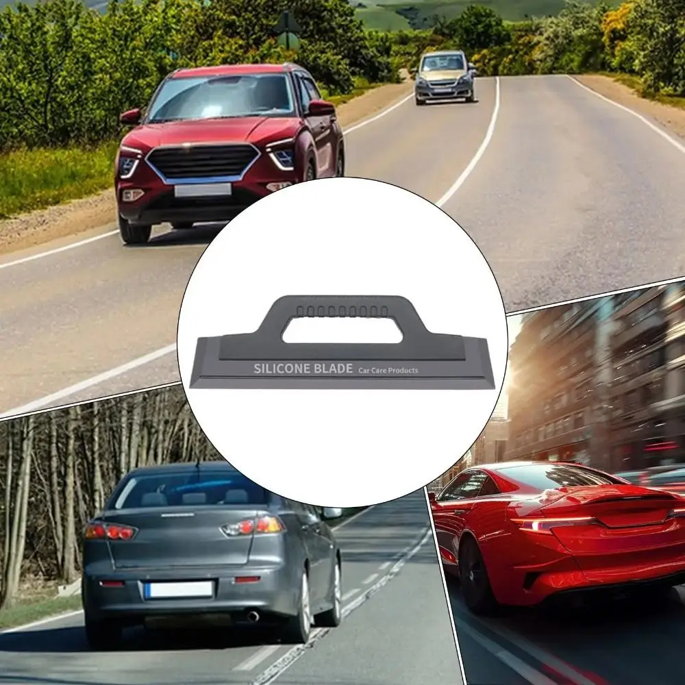 

Ergonomic Car Window Scraper Soft Silicone Window Cleaning Squeegee Handle Efficient Windshield Cleaning Tool Vehicle
