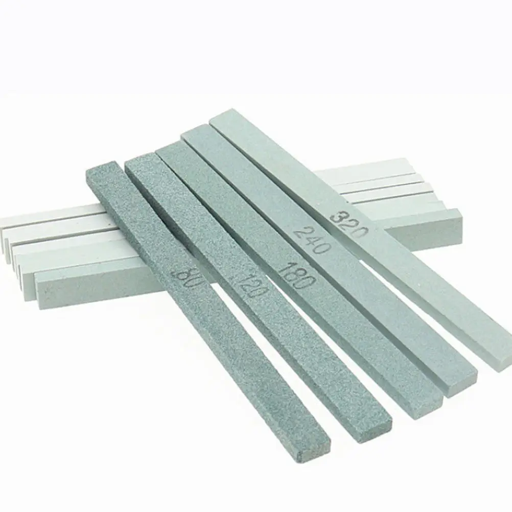 

12pcs Carborundum Whetstone For Polishing Jade Agate Grinding Stone Kitchen Outdoor Sharpening Tool Multipurpose Sharpener Stone