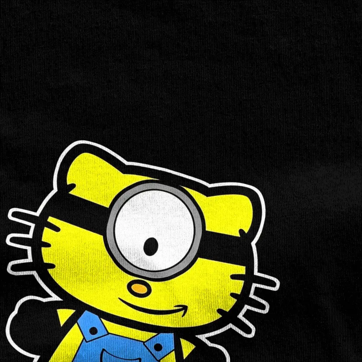 Funny Hello Kitty Minions T-Shirt Men Awesome 100 Cotton T Shirts Summer Crewneck Harajuku Tee Shirt Cheap Oversize Clothing