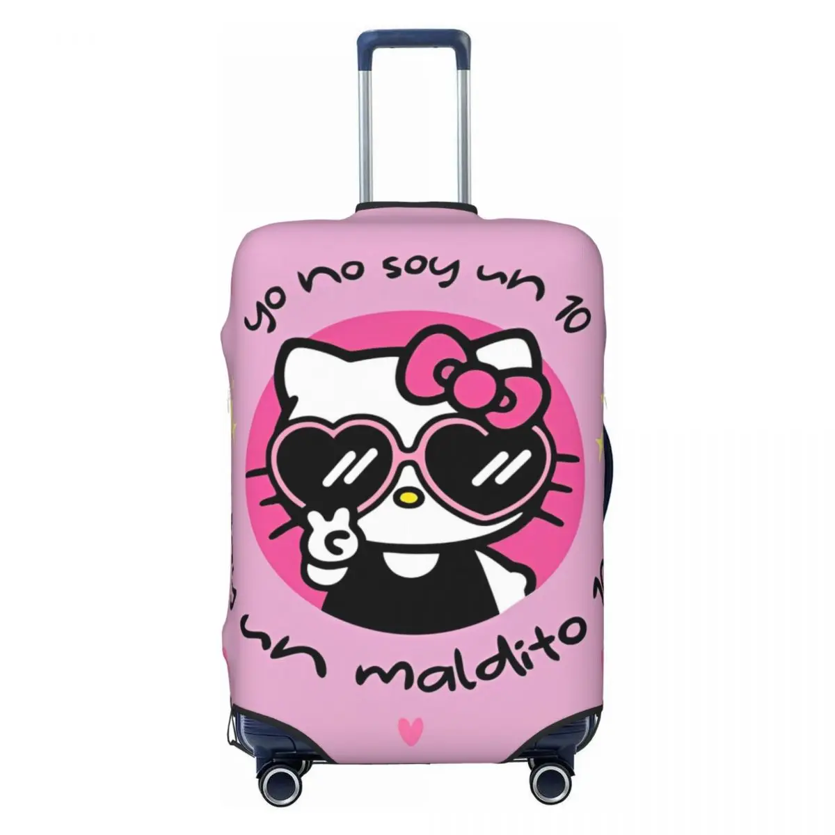 Hello Kitty Anime Y2k Kawaii Suitcase Cover Travel Holiday Strectch Luggage Case Protector