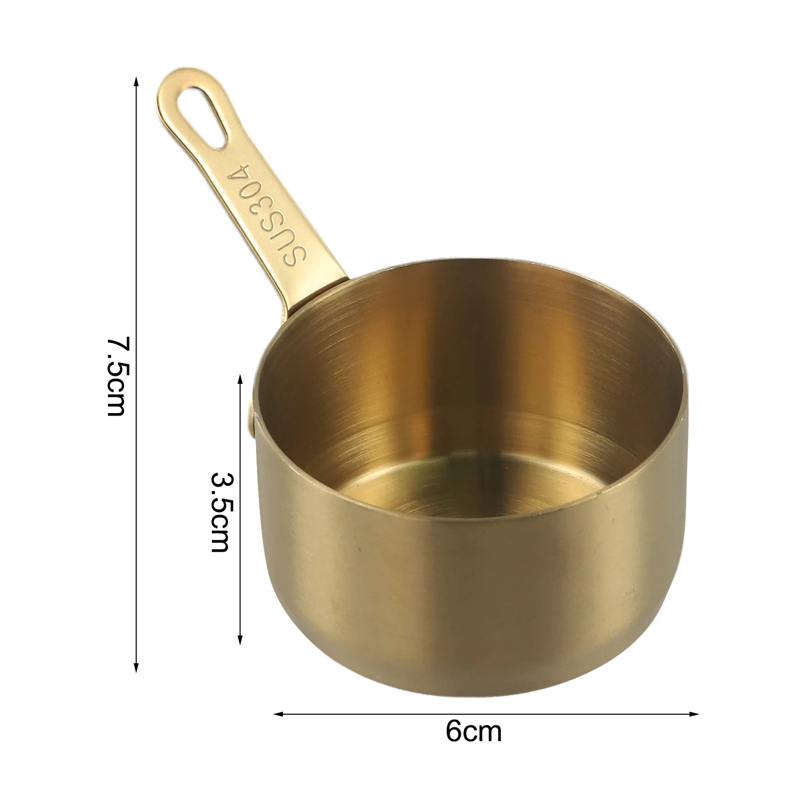 100ML Stainless Steel Small Sauce Pan for Heating Milk Cooking Noodles Making Sauces and Butter with Safe Smooth Edges