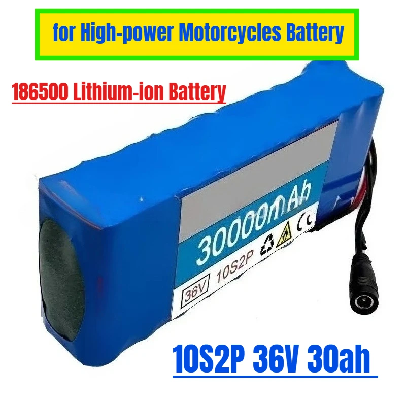 

10S2P 36V 30ah Battery Pack 186500 Lithium-ion Battery 500W for High-power Motorcycles Battery