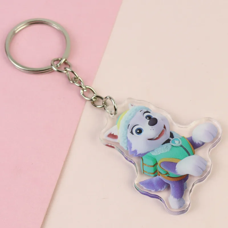 1 buah gantungan kunci Paw Patrol tas sekolah liontin Dekorasi gantungan kunci dekorasi Anime dekorasi pesta nikmat gesper kunci dekorasi Baby Shower