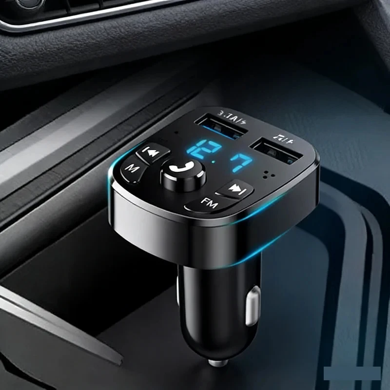1/2/4/6pcs Car Bluetooth Receiver Lossless Sound Quality MP3 Player Conversion Multifunctional Car Charge