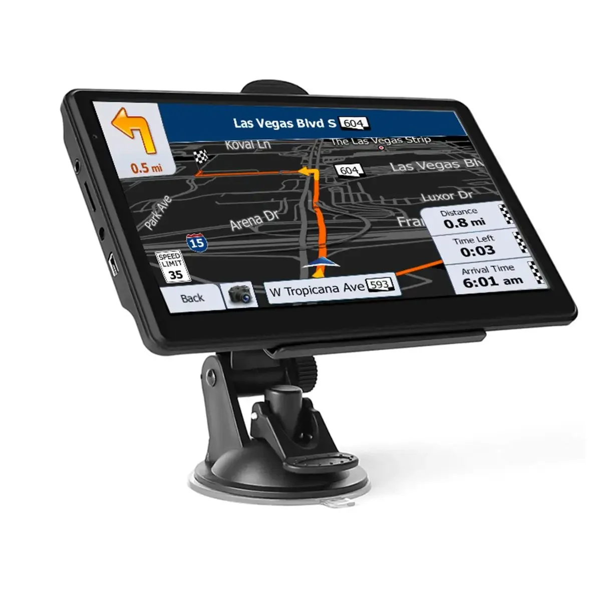 Car GPS Navigation 7 Inch Touch Screen GPS Navigator Truck Sunshade Sat Nav 8GB-128MB 2020 America Europe Map GPS Navigators