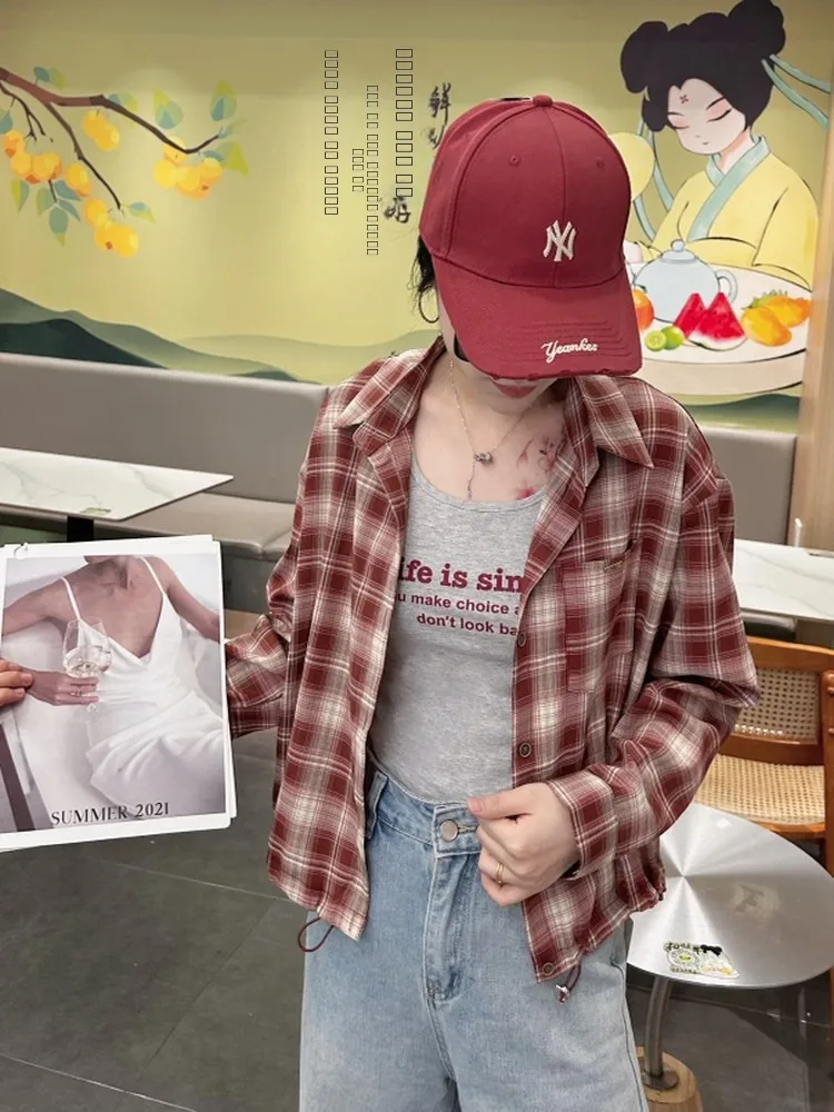 

2025 Autumn New Korean Sle Women's Loose Long Sve irt Slimming Cheered Collar Two-Piece Set Casual Commute Faion