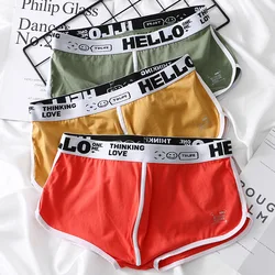 Mid Waist Mens Panties Cotton Boxer Shorts Underwear For Men Breathable Comfortable U Convex Pouch Sexy Male Underpants Undies