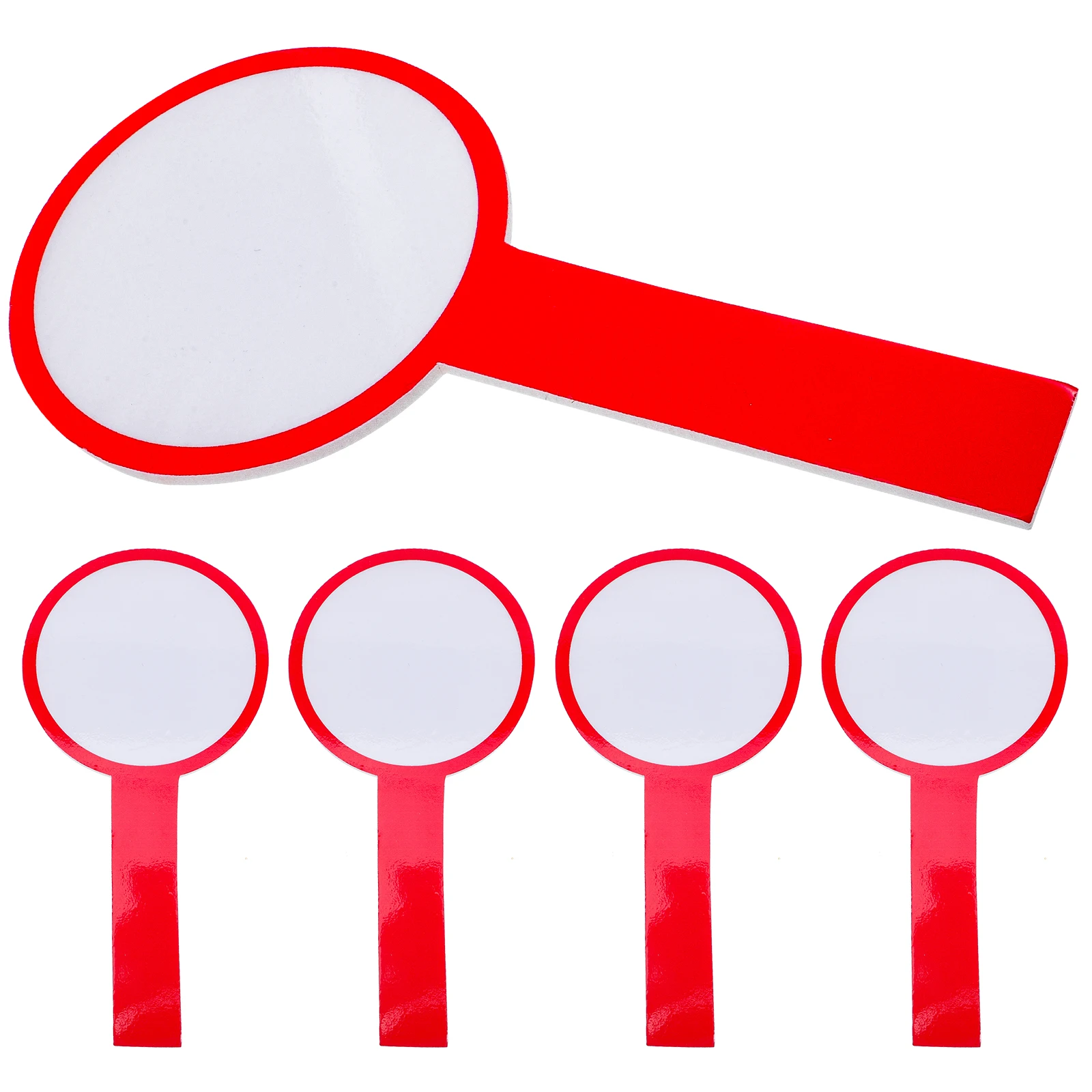 4pcs Blank Scoreboard Dry Erase Boards Lightweight Portable Whiteboards For Classroom Teaching Answer Paddles Small Scoring