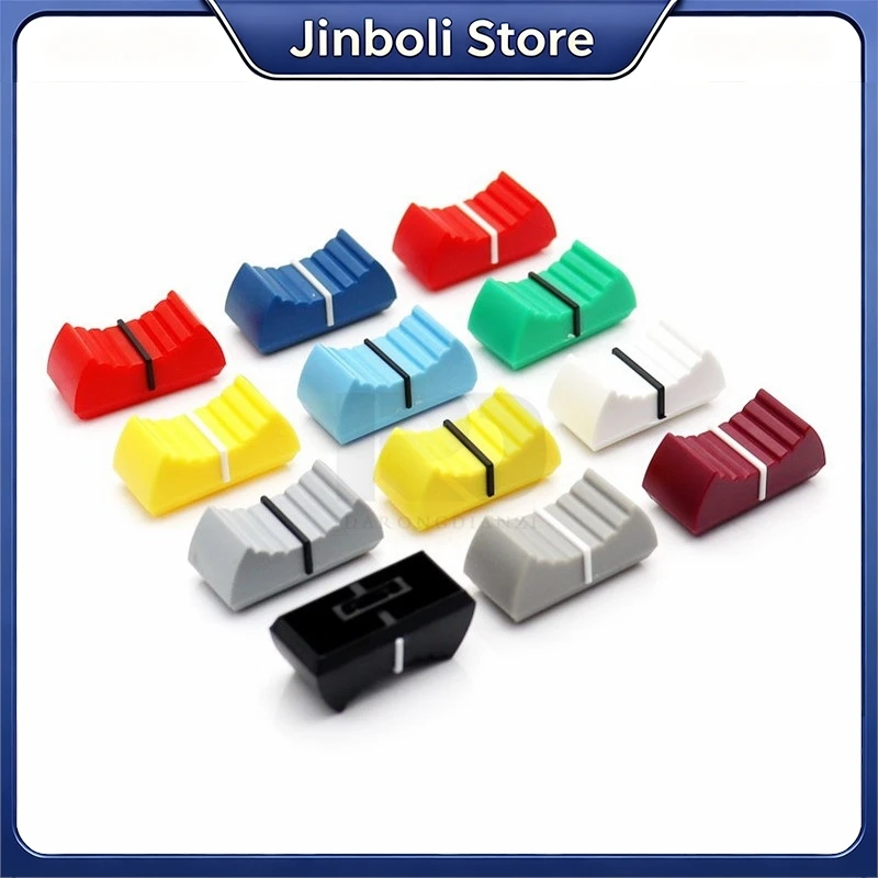 20PCS 24x12x11mm Fader Knob Mixer Slider Button Cap Volume Push Rod Cap Inner Hole 4mm/8mm