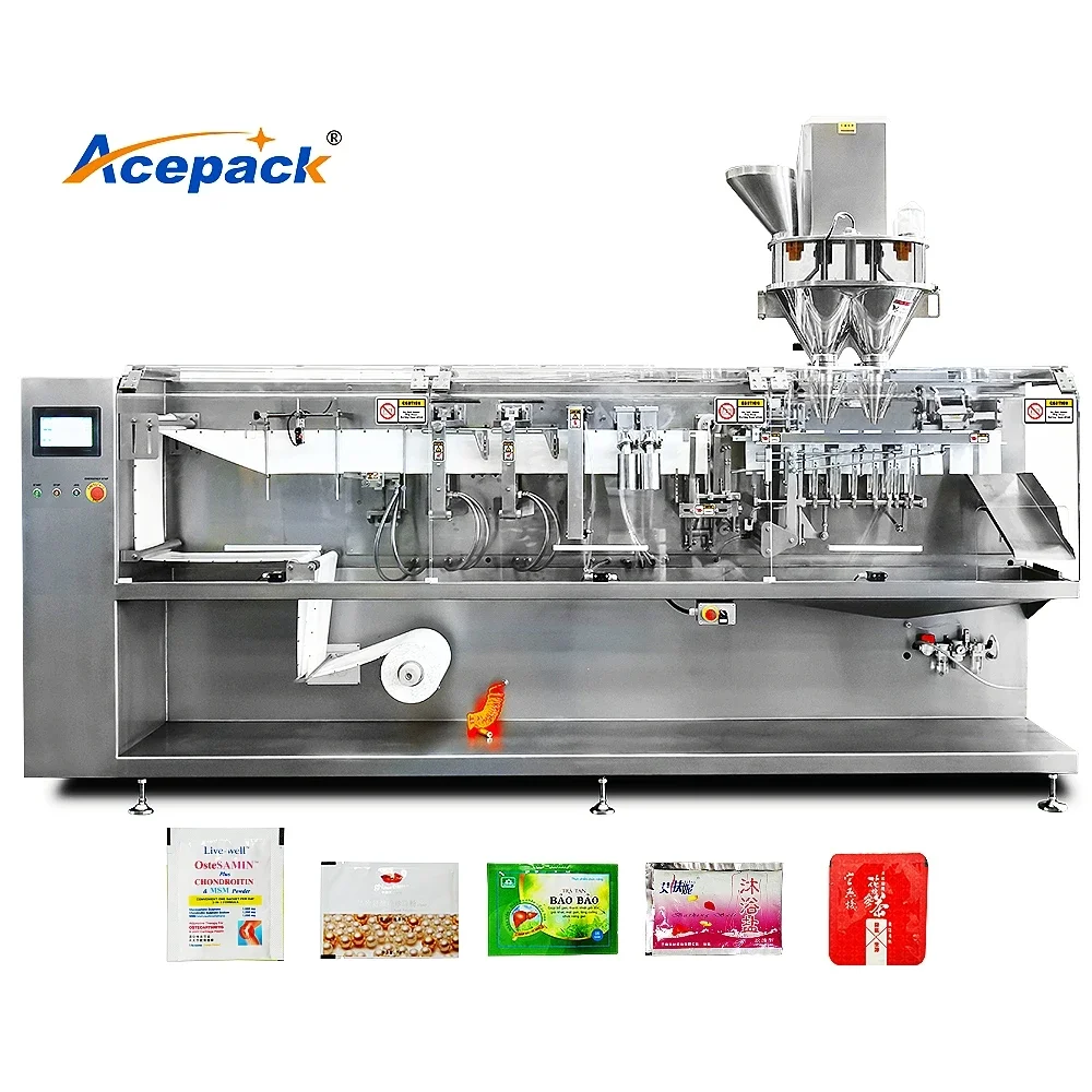 High speed duplex sachet packing machine for granule powder liquid products with 120 sachet per minute