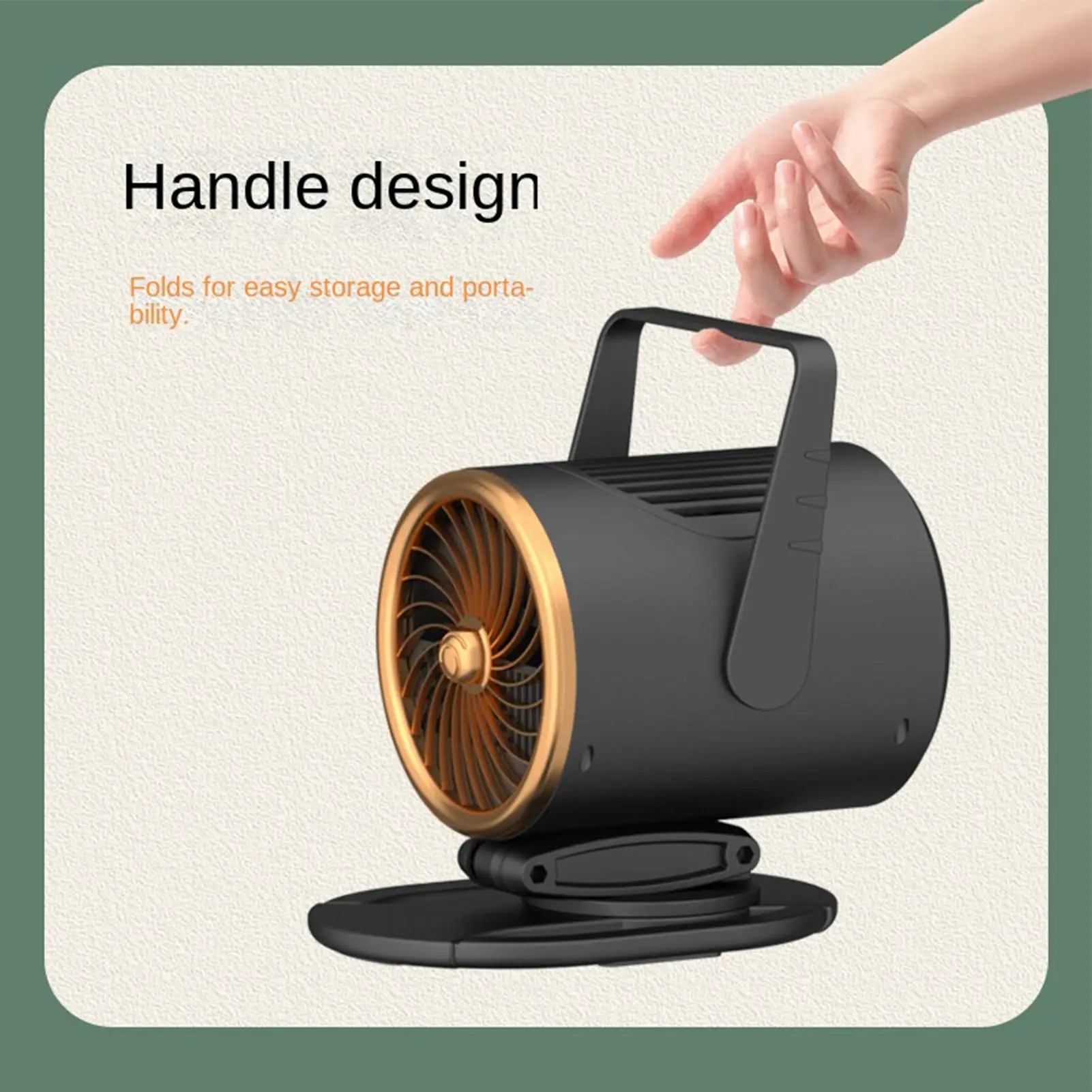 

Portable Kitchen Exhaust Fan 3-Speed Desktop Rechargeable Absorber Desktop Range Hood With Adjustable Stand For Indoor Outdoor