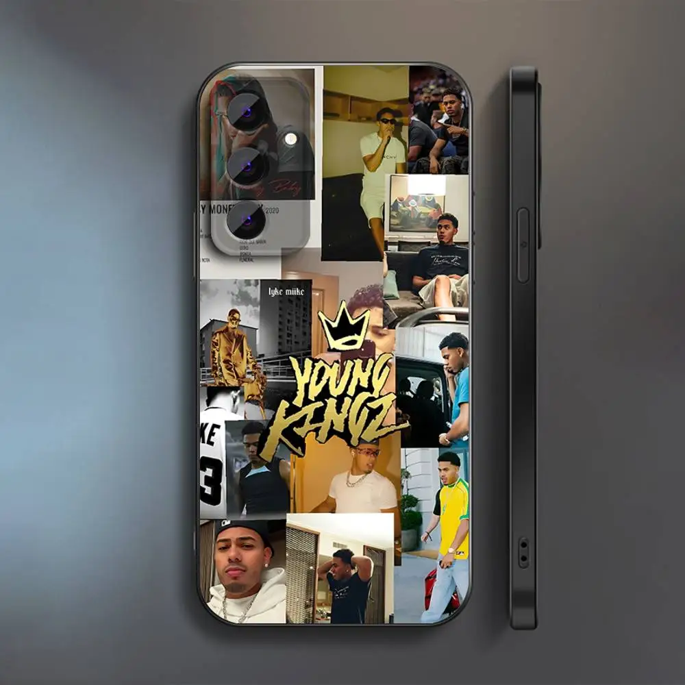 حافظة هاتف M-Myke T-Towers 2025 لهاتف سامسونج S 25,24,23,22,30,21,10,9,Ultra,Plus,Lite,FE,4,5G حافظة سوداء ناعمة