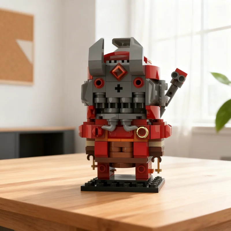 219pcs MOC BrickHeadz DOOM Skullface Slayer Model Building Blocks Architecture Christmas Gifts Toy Education Collection Idea
