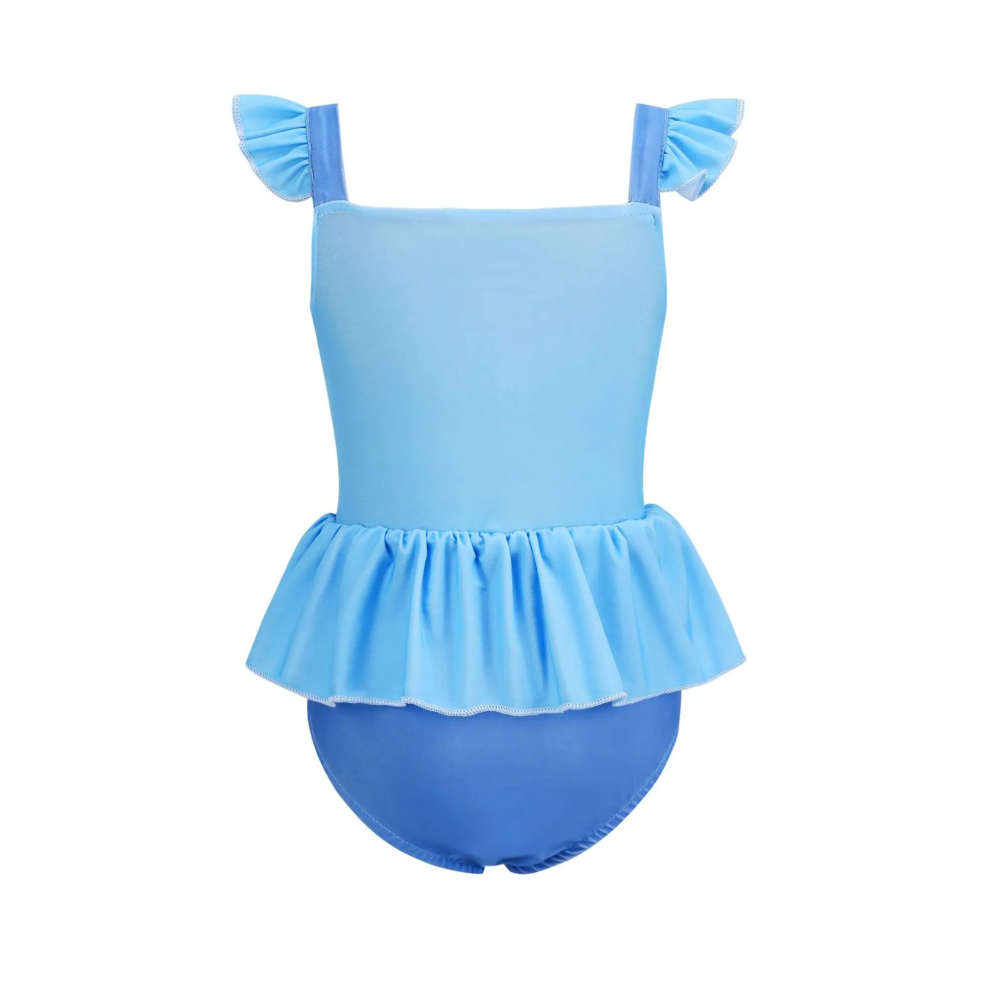 Kinder Mädchen Eis-Schnee-Prinzessin Strand-Badeanzug Einteiliger Bikini Sommer-Badebekleidung 2-10 Jahre Urlaub Pool Cosplay Outfit – Detail 3