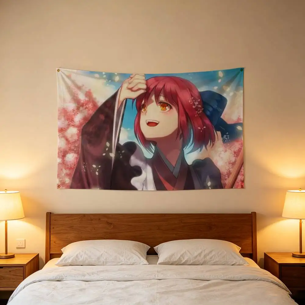 Arcueid Hisui Kohaku Tsukihime Flag Digital Printing Banner for Garage Wall Out Door