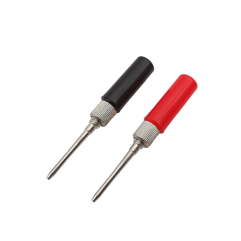 10 Stücke Rot Schwarz Feder Test Sonde Spitze Isolierte Test Haken Draht Stecker Test Pin für Multimeter – Detail 3