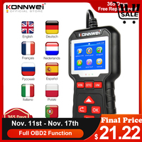 KONNWEI KW320 Obd2 Car Scanner Auto Tools Obd 2 Diagnostic Tool 2024 Professional Automotive Scanner Car Code Reader for Auto