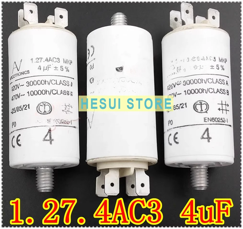 ARCOTRONICS/AV 1.27.4 AC3 MKP 4uF motor start capacitor