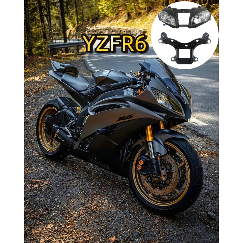 

Highly Recommended.Front Headlight Upper Fairing Stay Bracket for Yamaha YZFR6 2006-2007