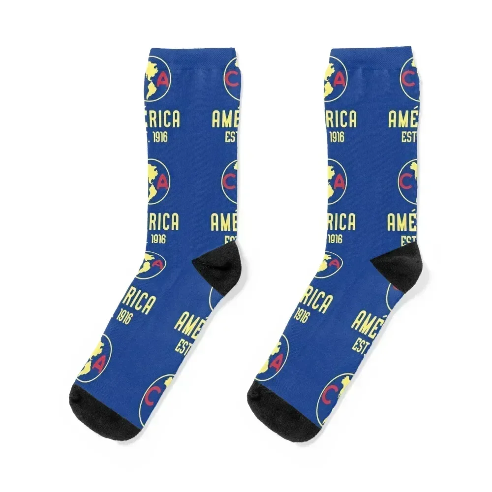 

Club America Socks anti slip football Crossfit halloween luxe Socks Woman Men's