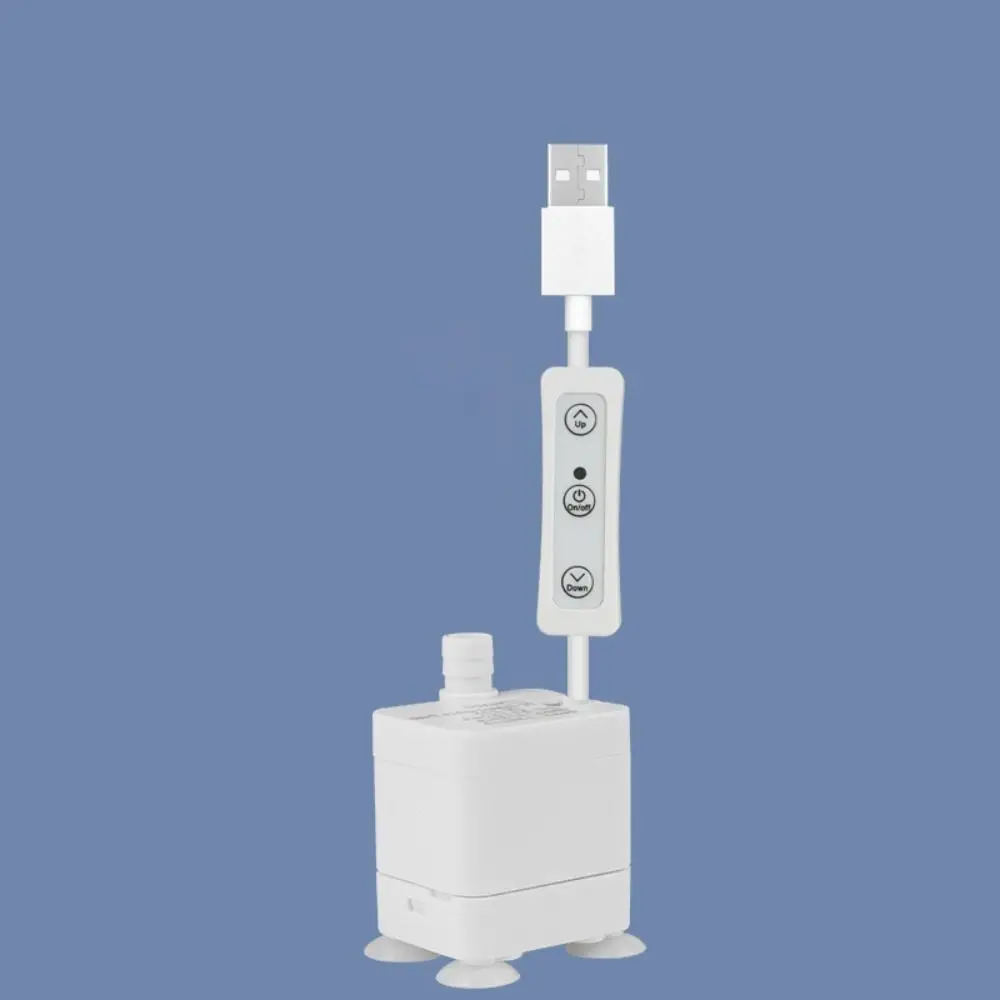 Lage Druk Aquarium USB Dompelpomp 3W Mini Mini Dompelpomp 130L/H Automatische Uit Mini Fonteinpomp Landschap