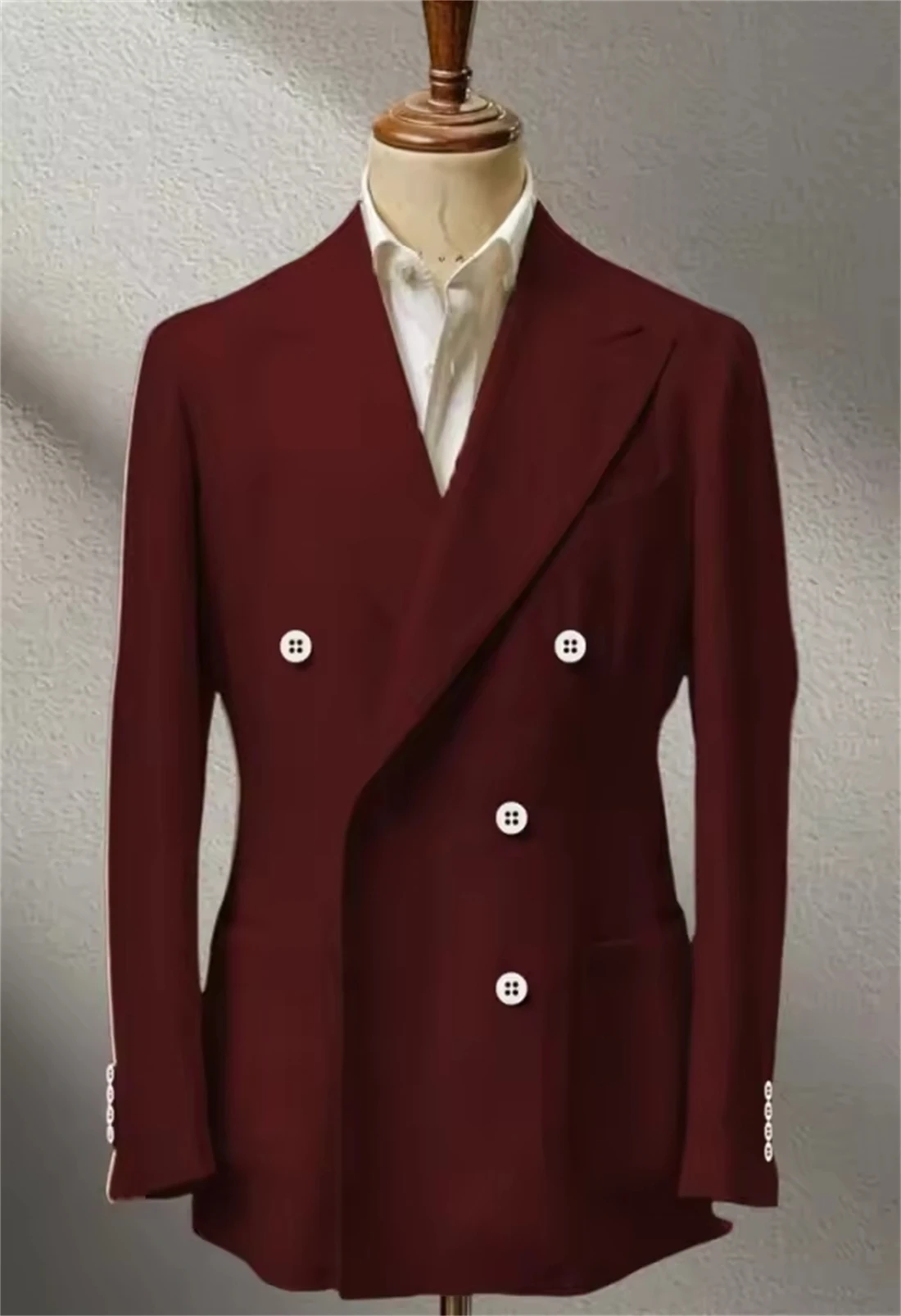 

Elegant Linen Men's Jacket Fashion Tailor-Made Casual Coat Men's Blazer Dress for Wedding Party Suits Clothing (Only Jacket)
