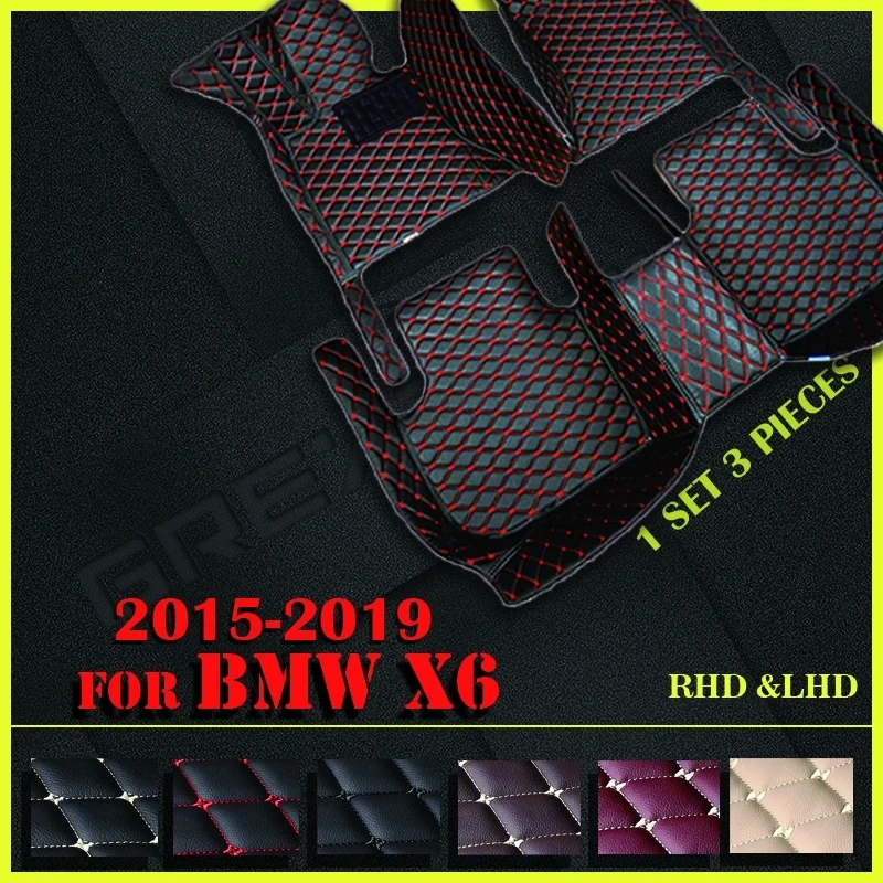 

Car floor mats for BMW X6 F16 2015 2016 2017 2018 2019 Custom auto foot Pads automobile carpet cover