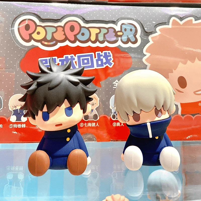 

Authentic POTEPOTTE-R Jujutsu Kaisen Glue Doll Blind Box Gojo Satoru Action Figure Car Ornaments Cute Boy Girl Gift