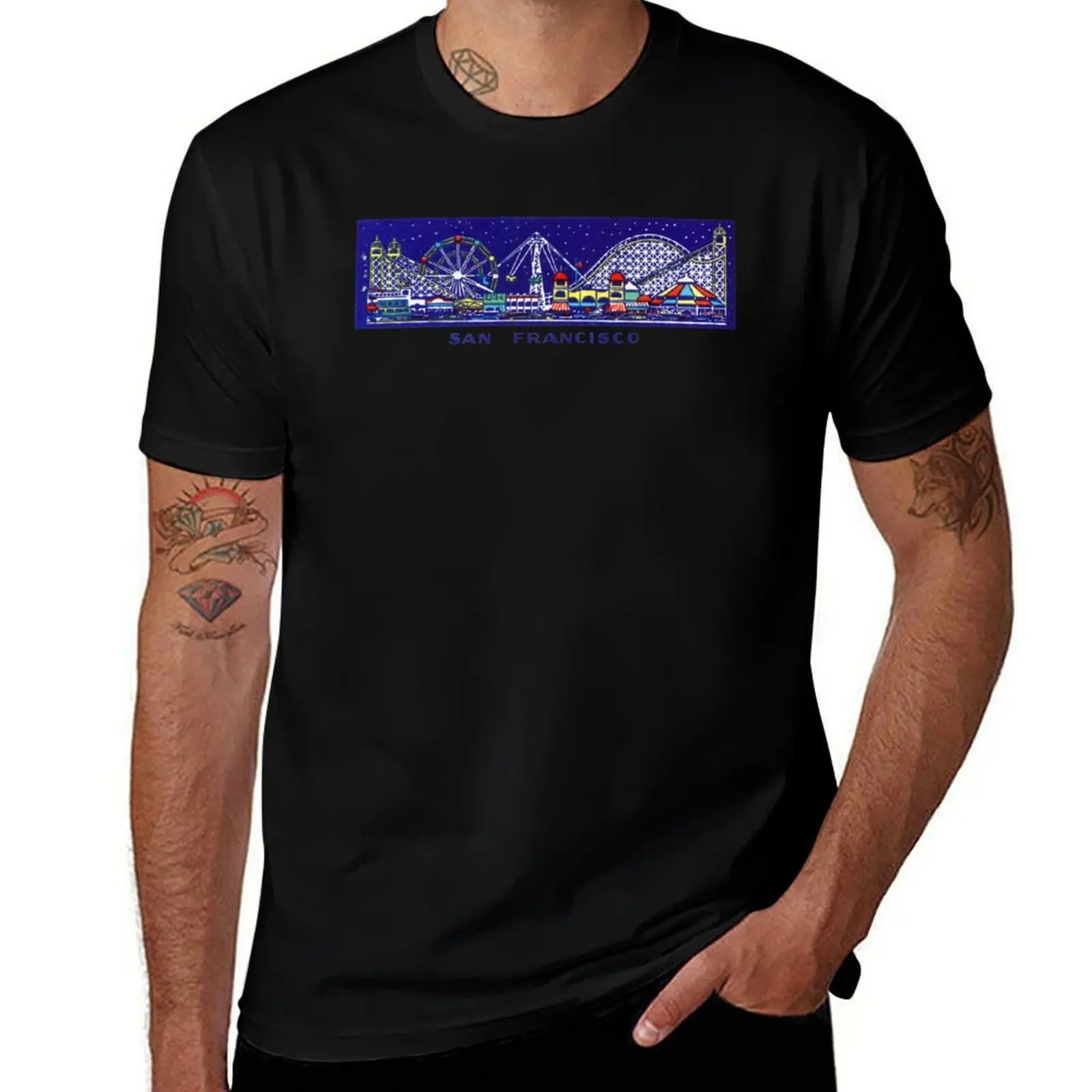 

1935 Playland San Francisco T-Shirt man t shirts for men man t shirt summer