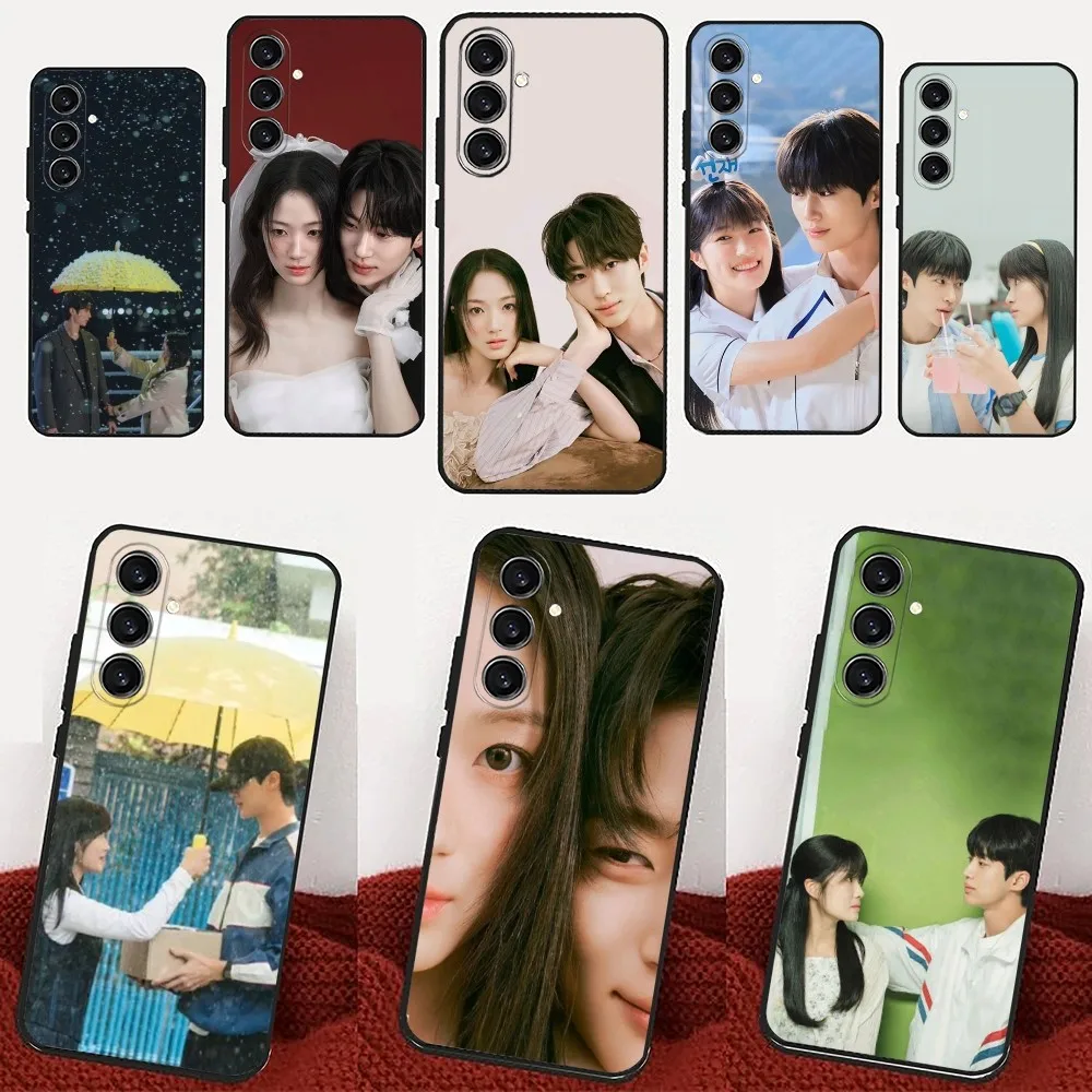 Korea TV s-series l-lovely Runner casing ponsel untuk Samsung Galaxy A13,21S, 22,31,32,52,53,71,80,91 penutup lembut hitam