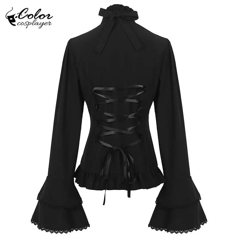 

Color Cosplayer Women Medieval Shirt Vintage Lady Cosplay Costume Carnival Party Outfit Noblewoman Tops European Clothing