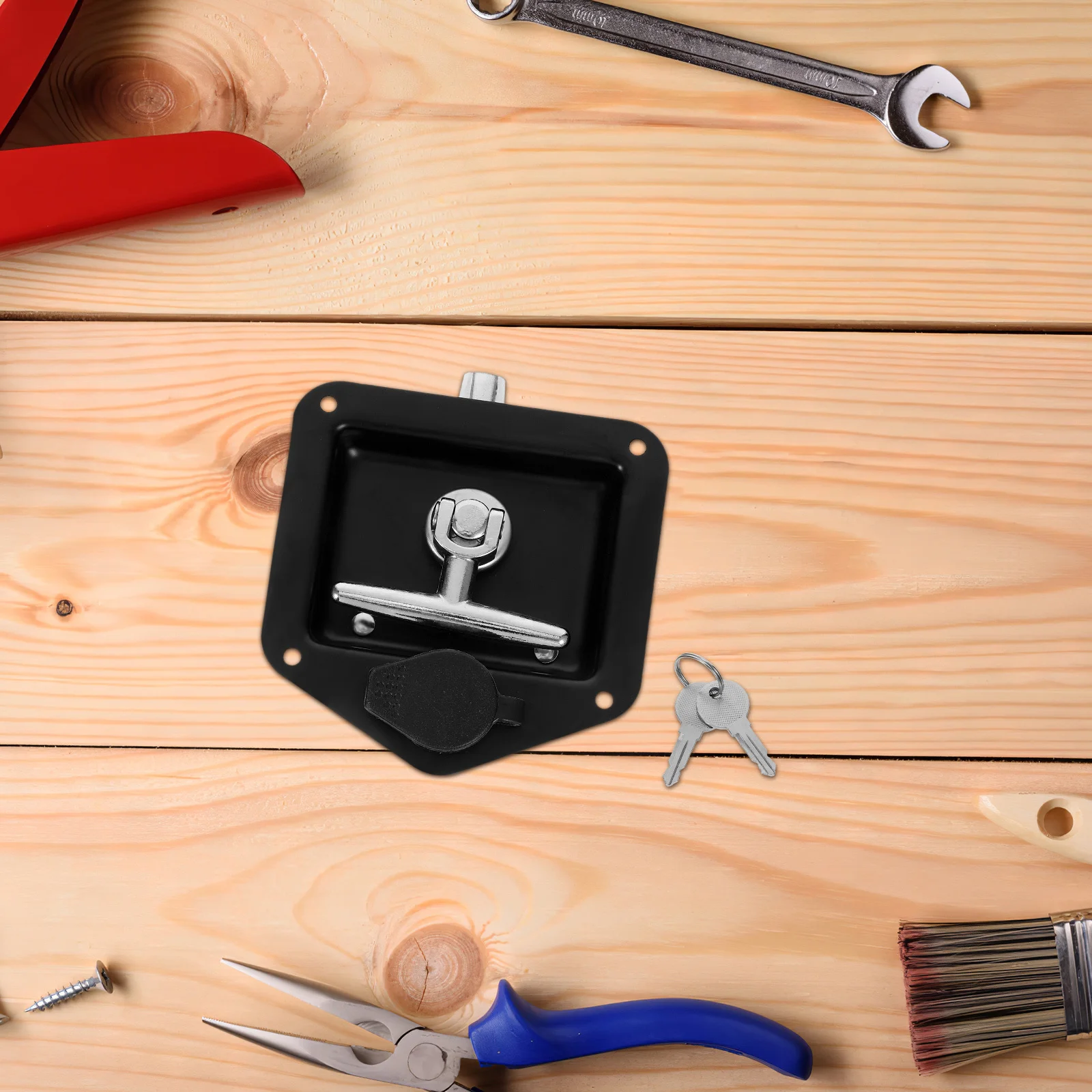 

Heavy Duty Stainless Steel Multifunction Lock Universal Compatible Toolbox Rv Door Trailer Cabinet Electrical Panel Lock Safety