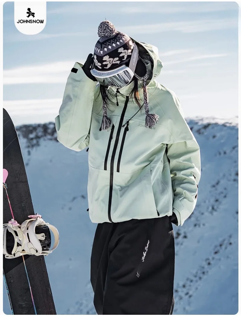 John Snow 2026 Neue Winter-Skijacke für Damen und Herren, Atmungsaktive Wasserdichte Snowboard-Bekleidung, Outdoor-Sport-Wärmejacke – Detail 19