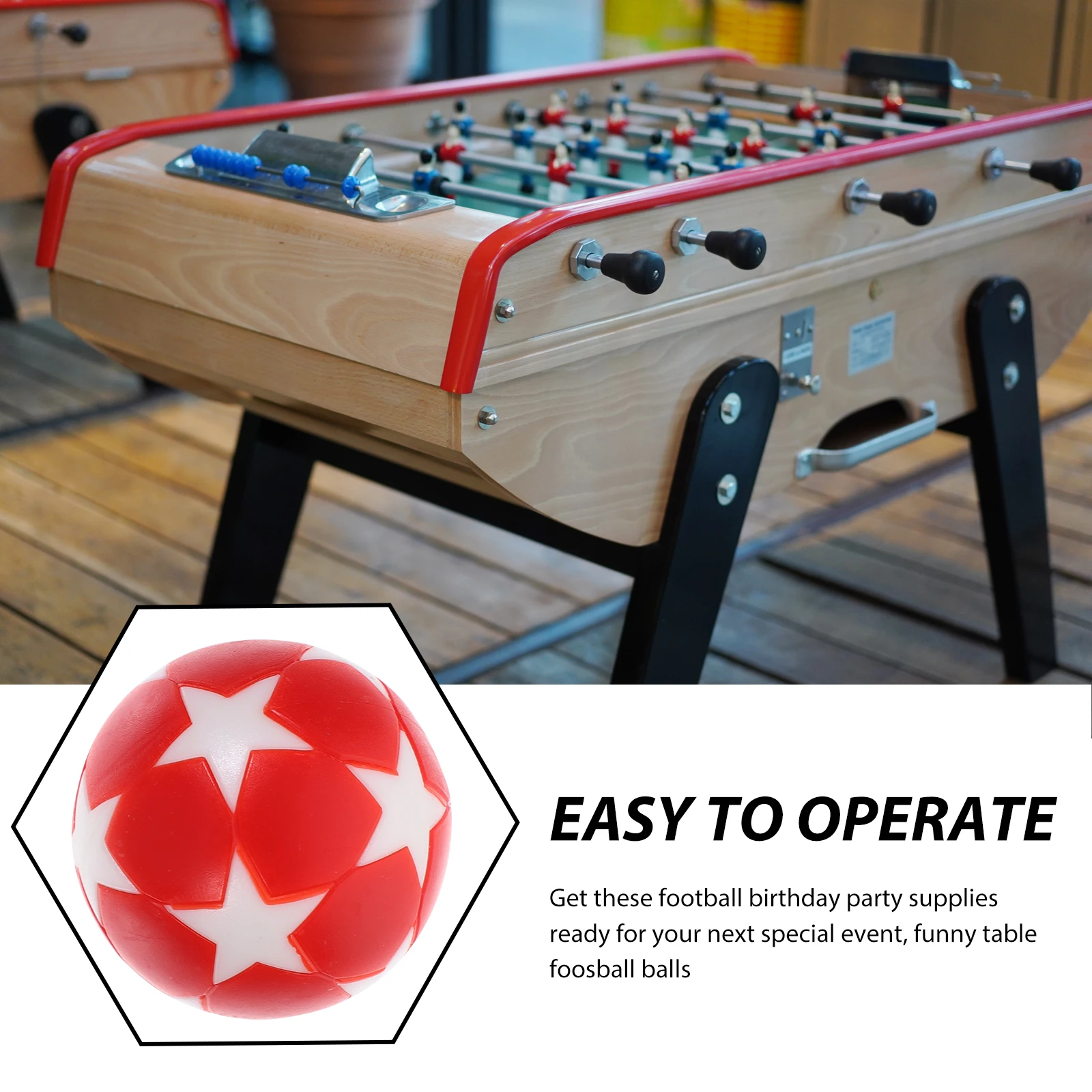 

12Pcs Mini Table Soccer Balls Premium Plastic Football Replacement Balls for Adult Table Football Game Supplies Desktop Soccer