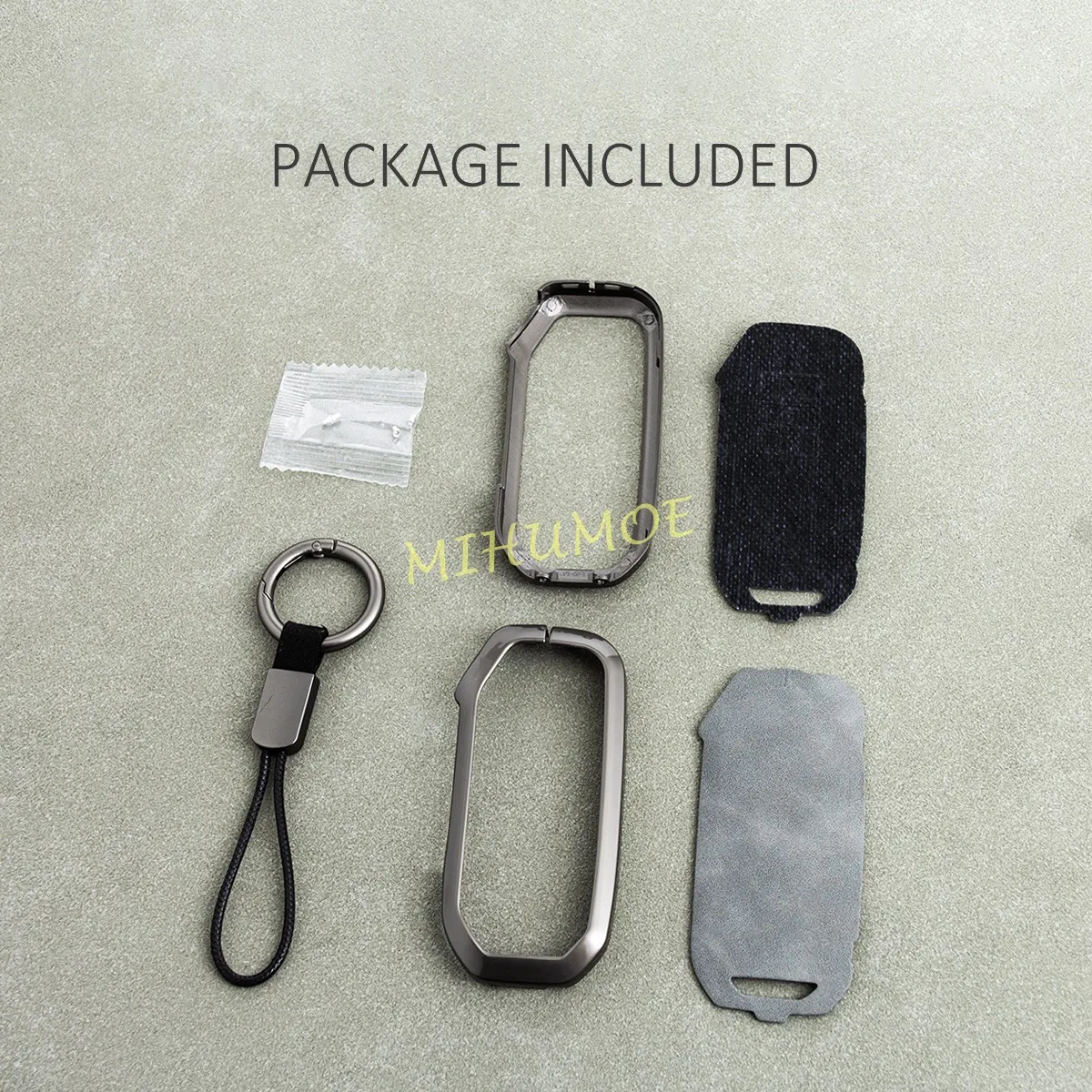 معدن الجلود مفتاح السيارة فوب غطاء المفاتيح الدائري لكيا سبورتاج K5 K8 EV6 سورينتو نيرو أوبتيما سيلتوس 6 7 بارك في خارج زر #6