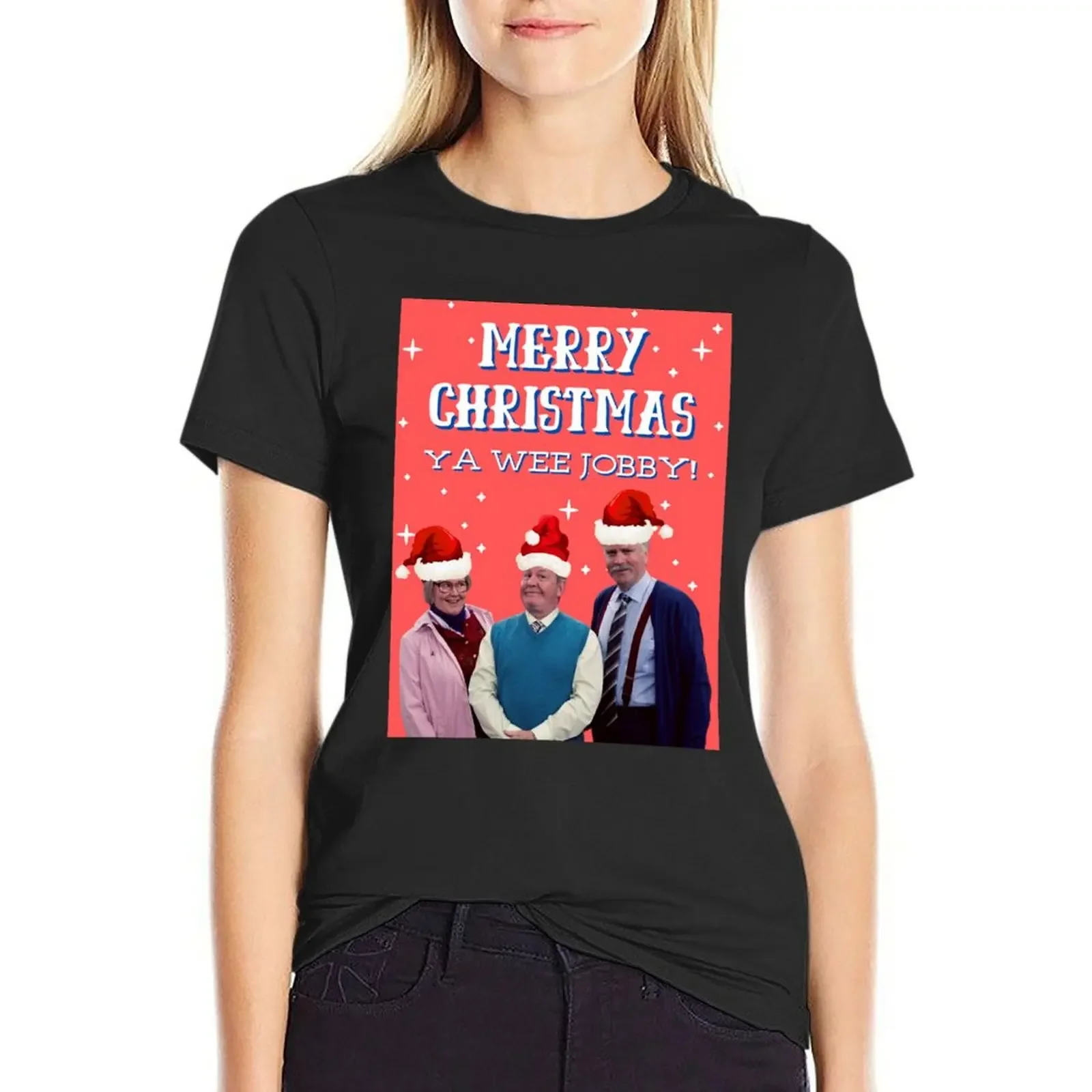 Merry Christmas Ya Wee Jobby - 2021 - Jack, Victor and Isa T-Shirt animal print shirt for girls tops for Women