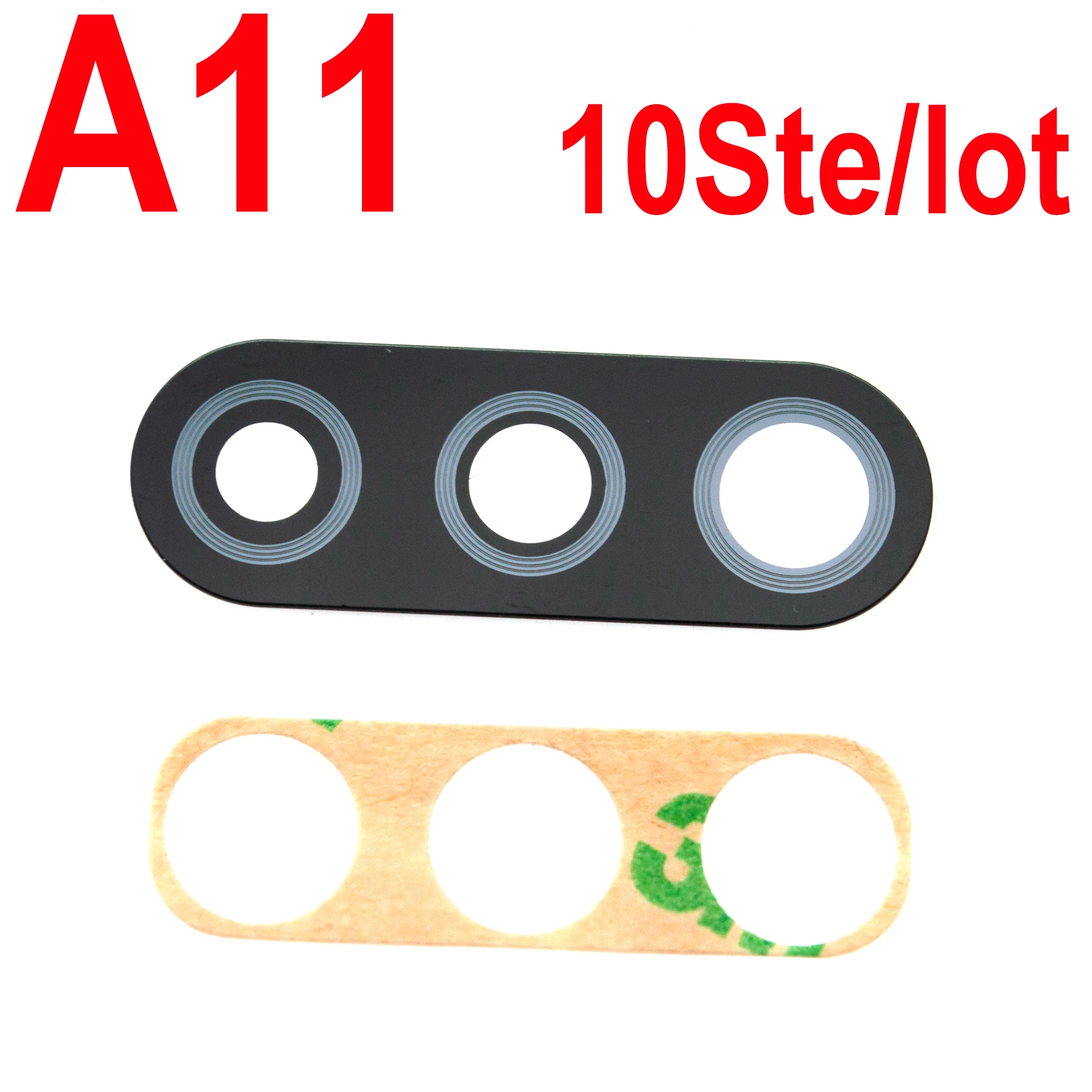 10pcs Rear Back Camera Glass Lens for Samsung A01 Core  A11 A21 A31 A41 A51 A71 A10S A20S A30S A50S A70s A21S Replacement + Glue