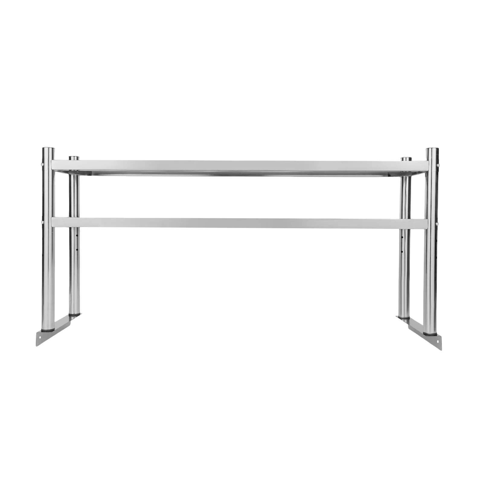 Durable Stainless Steel Shelving, 2-Tier Design, 88 lbs Load Capacity per Shelf, Perfect for Storage, Easy to Install