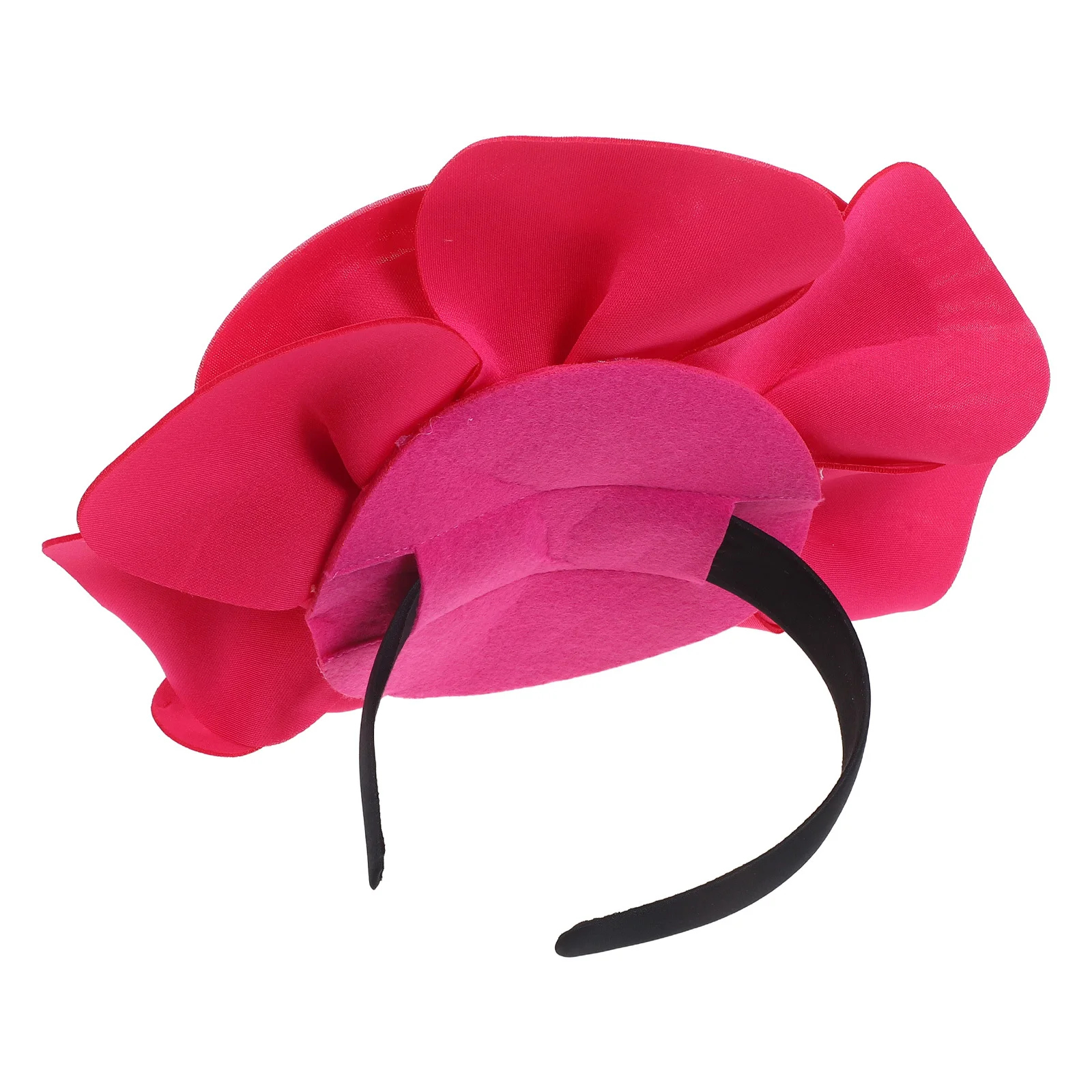 

Large Flower Bridal Headband Imitation Pearl Fascinator Wedding Tea Party Floral Headpiece Statement Flower Hairband