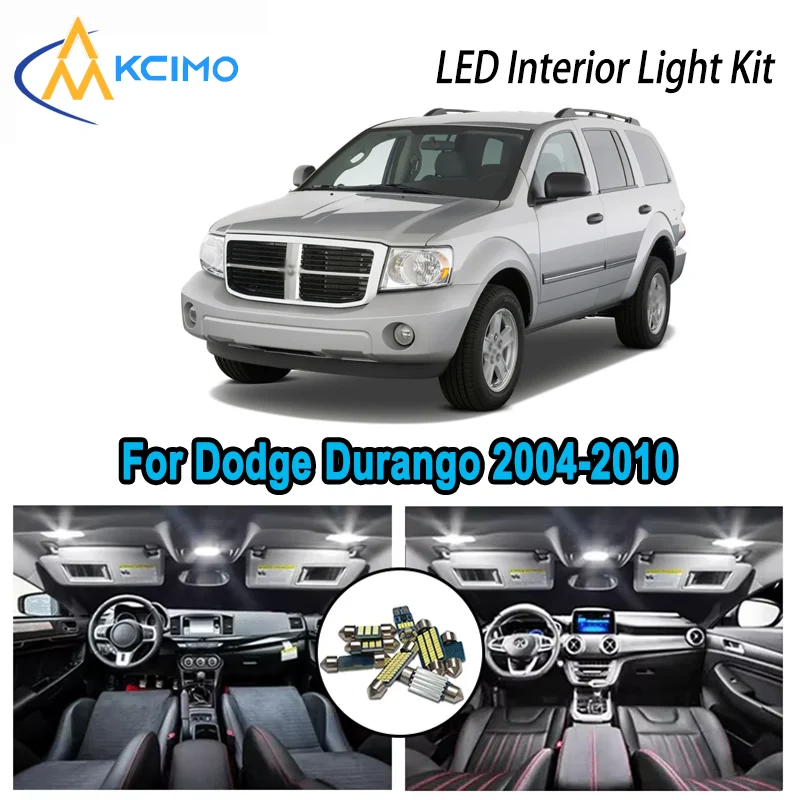 For Dodge Durango 2004-2010 2005 2006 2007 Premium Bright LED Interior Dome Map Trunk Light Kit Car Led Lamps Canbus No Error