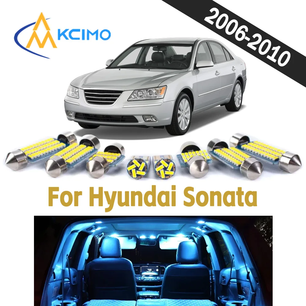 

Durable Auto Interior LED Light Kit For Hyundai Sonata 2006-2010 CANBUS Bright Wear Resistant Vehicle Indoor Lighting Bulbs
