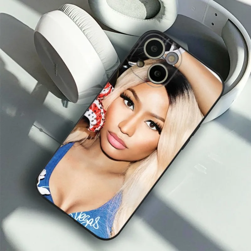 Nicki Minaj singer Phone Case FOR IPhone 15 14 11 12 Pro 8 7 15 Plus 13 Pro MAX XR XS MINI SE 2020 Black Covers