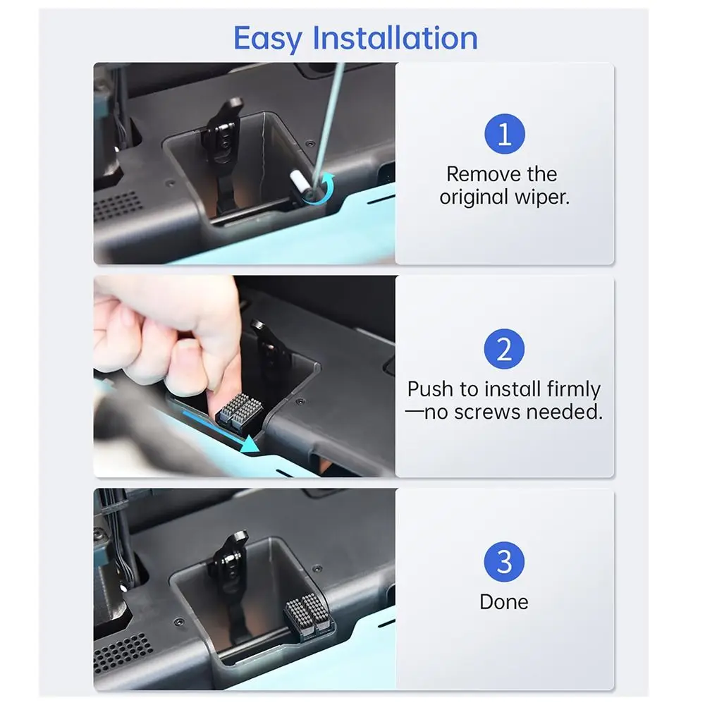 

Easy Installation Nozzle Wiper Durable Professional Silicone Brush Maintenance Nozzle Cleaning Kit for bambu lab X1/P1