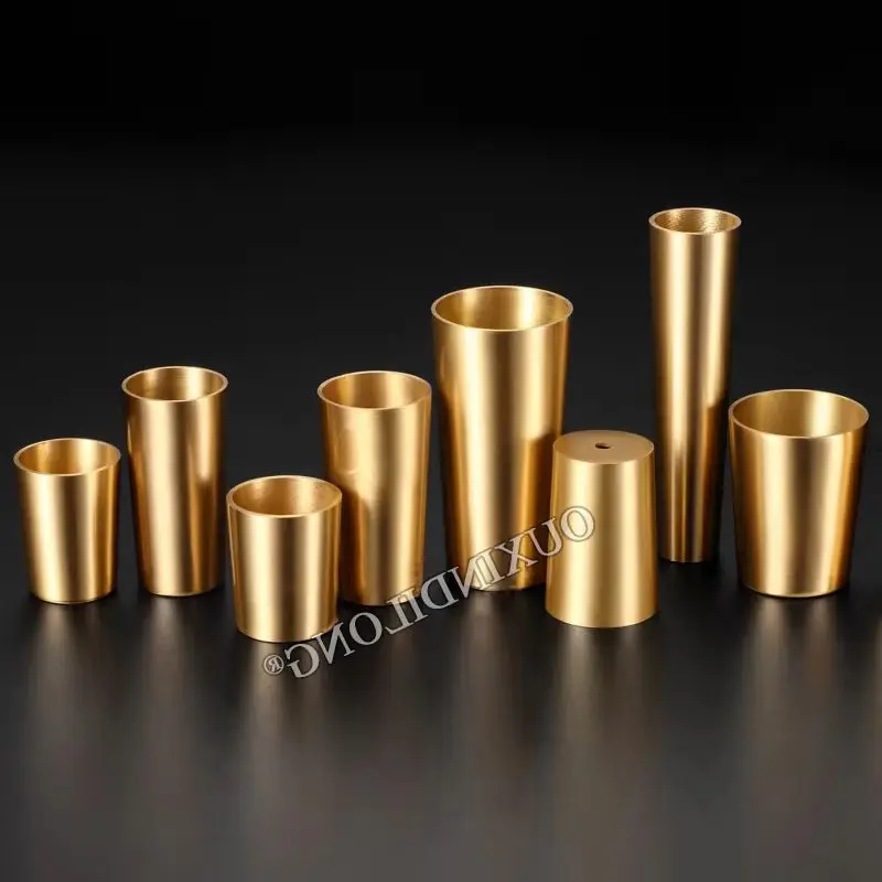 

4PCS Brass Furniture Feet Cover Table Chair Sofa Brass Ferrules Cabinet Leg Feet Protector Cover Tube Cup Furniture Leg Ferrules