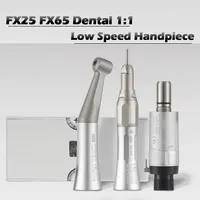 NSK FX25 FX65 Dental 1:1 Direct Drive Contra Angle Low Speed Handpiece Mini Head Dentistry Against Contra Angle Polishing Tools