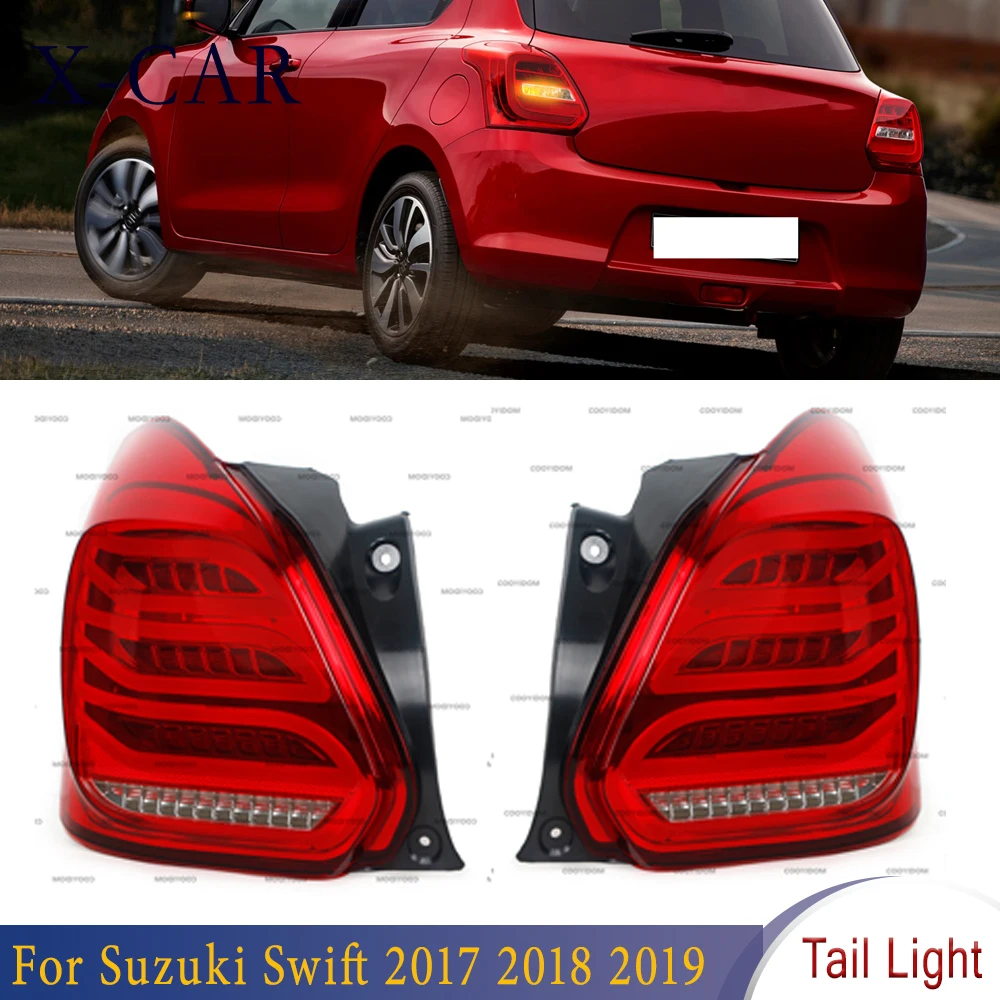 

X-CAR Tail Light Car LED Taillight Rear Fog Lamp Brake Light Reverse Dynamic Turn Signal For Suzuki Swift 2017 2018 2019