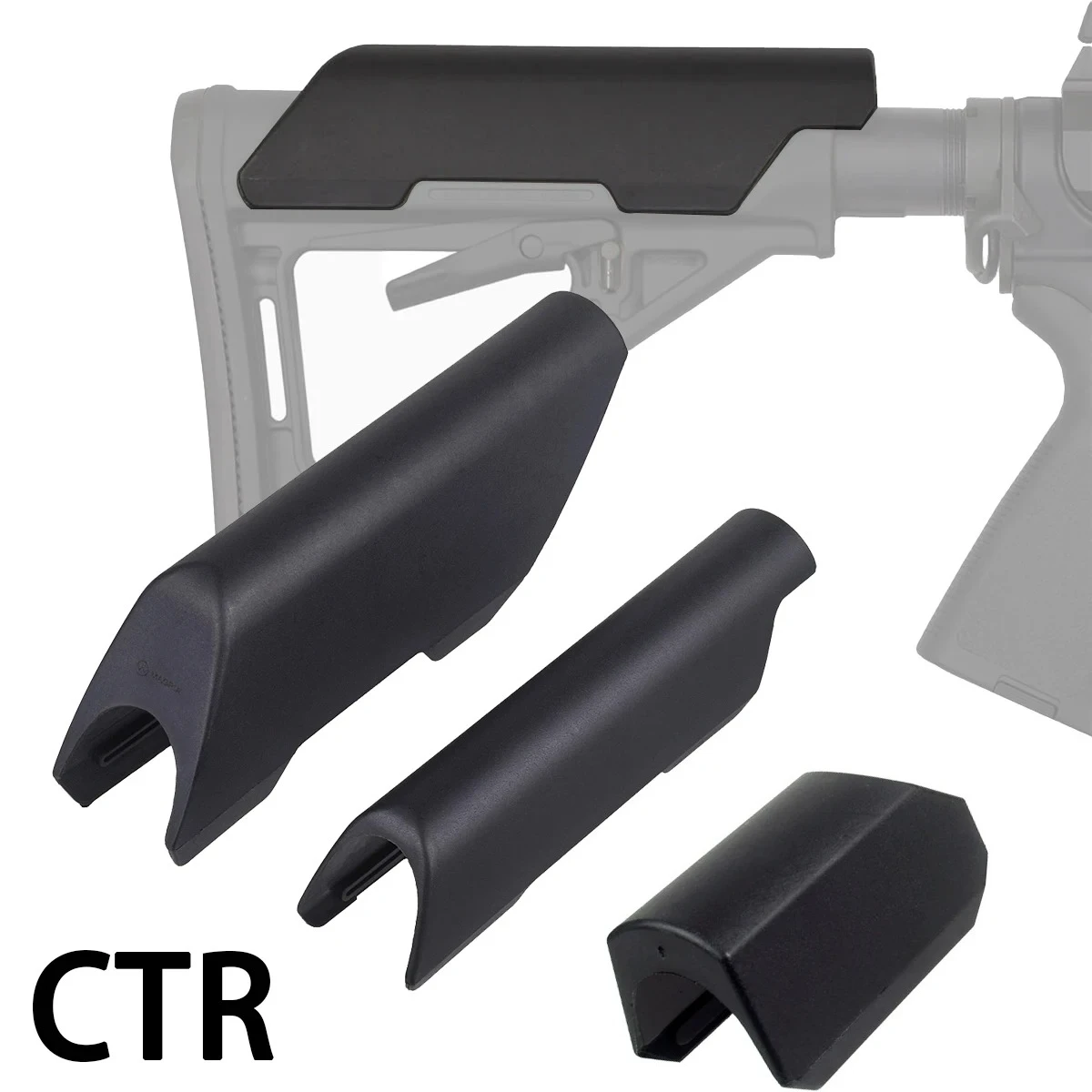 Tactical Nylon CTR Cheek Riser Low Hight Version Rear Butt Stock Gunstock AR 15 M4 Enhancer Airsoft Hunting Accessories
