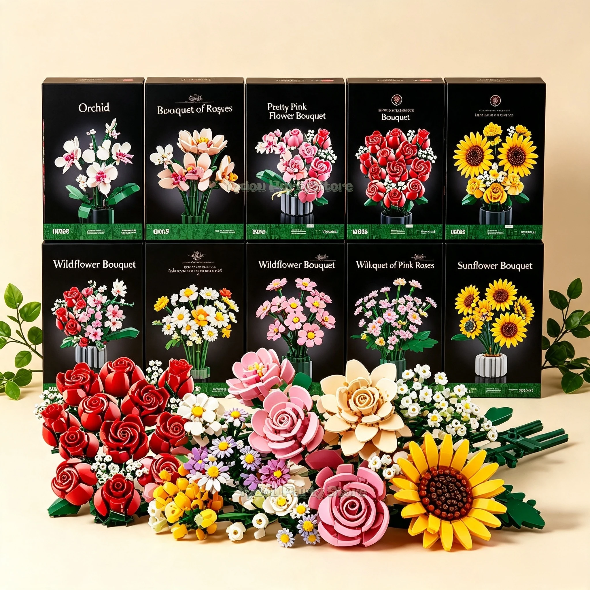 Sztuczny bukiet kwiatów, klock – Plant Parent Gifts recenzja i cena